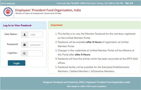 efps online login|epfo member passbook.